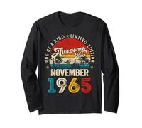 60 Years Old Awesome since November 1965 60th Birthday Men Long Sleeve T-Shirt