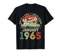 60 Years Old Legend since January 1965 60th Birthday Men Dad T-Shirt
