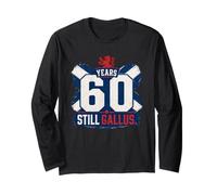 60 Years Still Gallus Scottish Flag Rampant Lion Birthday Long Sleeve T-Shirt