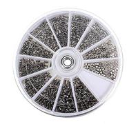 600/1000Pcs Small Screws with screwdriver Stainless Steel Screws Electronics Nut For Watch Eye Glasses Clock Repair Tool Kit(500pcs J type w tool)