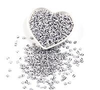 600/1200/2400pcs Striped Glass, 4mm Colorful Seed for DIY Jewelry Making, Bracelet Crafting, Kids Craft(Black White Stripes,4mm 1200pcs)