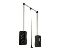 600-830mm GTV Lift pull down wardrobe rail clothes hanger adjustable soft return, pantograph with oil lift (x 1)