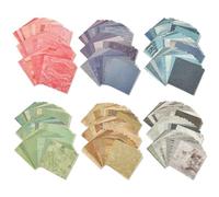 600 Aesthetic Scrapbooking Paper, 8×8 cm Supplies Patterned Craft Scrap Book Set, Including Pink, Green, Purple, Blue, Gray, Tan, Patterned Craft Scrap Book Set for DIY Journal