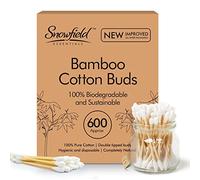 600 Bamboo Buds with 200 Wool Balls - Natural Cotton Care & Cleaning Essentials Bundle