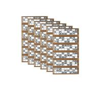 600 Bingo Tickets to View Flyers, 6 Packs in Colour With Big, Bold and Easy to Read Numbers for Traditional Game Party, Family Function, Get together. (Brown)