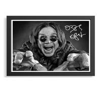 (600) Black Sabbath Ozzy Osbourne Music Legends Signed Framed Autograph Signature A4 (21 X 297 CM) Art Work Wall Art Display Great Gift Idea (REPRINT) #####