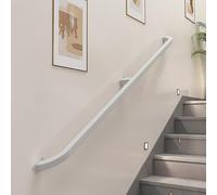 600 cm Railing Set for Indoor & Outdoor Use, Wall Mount Safety Barrier, Home Balcony Parapet Kit, Durable Metal Guardrail for Stairs & Patios