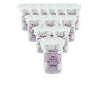 600 Cotton Cosmetic Pads, Square Shape, (12 x 50 Count), 100% Cotton Wool Pads - For Make up Nails Face Manicure