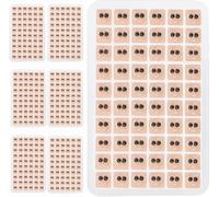 600 Count Acupuncture Ear Seeds Double-Grain Ear Press Seeds Disposable Vaccaria Ear Seeds Multi-Condition Acupressure Kit Ear Beads (10 Sheets)