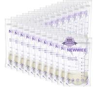 600 Count Breastmilk Storage Bags 7oz Breast Milk Storage Bags for Breastfeeding Self Standing Breast Milk Storing Bags No Leak Double Seal Freezer Milk Storage for Refrigeration and Freezing (Purple)