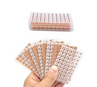 600 Counts Acupuncture Vaccaria Ear Seeds Disposable Ear Press Beads Multi-Condition Aricular Sticker Acupressure Refill Pack to Solve Headache Back Pain Stress (10 Sheets)