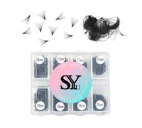 600 Fans 20D Premade Volume Eyelash Extensions 14-20mm Mixed Length Pre-made Fans Thin Volume Lash Extensions D Curl Handmade Loose Lashes (20D-0.07-D-14-20mm）