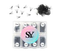 600 Fans 20D Premade Volume Eyelash Extensions 8-15mm Mixed Length Pre-made Fans Thin Volume Lash Extensions D Curl Handmade Loose Lashes (20D-0.07-D-8-15mm）