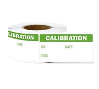 600 Labels, 2 inch, Round, Green - Calibration Labels, Inventory Date Labels, Calibration Date Labels / Counted Stickers, Write On Stickers
