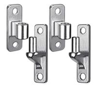 600 Lbs Capability Gate Hinges Stainless Steel Extra Heavy Duty, Metal Build, for Wood Fences and Farm Gates Symmetrical Shape, Simple Mounting, 2 Pcs