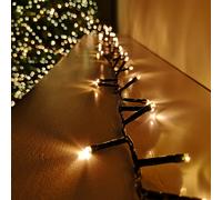 600 LED 15.5m Festive Christmas Outdoor Soft Flicker Firefly Lights in Warm White