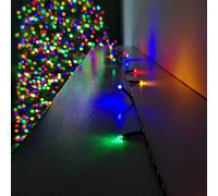600 LED 60m Premier Christmas Indoor Outdoor Multi Function Battery Operated String Lights with Timer in Multicoloured Samuel Alexander Multi One Size