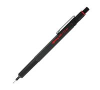 rOtring 600 Mechanical Pencil | 0.5 mm | Black All-Metal Body Propelling Pencil | Non-Slip Knurled Grip & Hexagonal Barrel