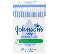 600 PCS (100 PCS X 6) JOHNSONS Baby Cotton Buds Ear SWABS Paper Sticks Q Tips