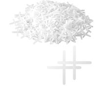 600 Pcs 2mm Tile Spacers, Plastic Cross Tile Spacers with Accurate Positioning, DIY Slab Leveling Kit for Wall Floor Tiling