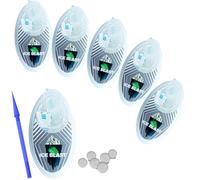 600 pcs 6 Packs of 100 Ice Blast Menthol Mint Cigarette Crushballs,Easy To Use Applicator Included - Menthol Crush Balls For Cigarettes For Flavoured Filter Tips (Black Ice)