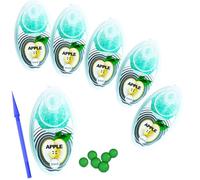 600 pcs 6 Packs of 100 Ice Blast Menthol Mint Cigarette Crushballs,Easy To Use Applicator Included - Menthol Crush Balls For Cigarettes For Flavoured Filter Tips (Apple)