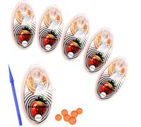 600 pcs 6 Packs of 100 Ice Blast Menthol Mint Cigarette Crushballs,Easy To Use Applicator Included - Menthol Crush Balls For Cigarettes For Flavoured Filter Tips (Strawberry)