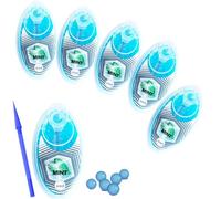 600 pcs 6 Packs of 100 Ice Blast Menthol Mint Cigarette Crushballs,Easy To Use Applicator Included - Menthol Crush Balls For Cigarettes For Flavoured Filter Tips (Mint)