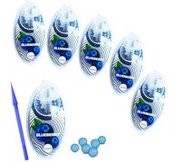 600 pcs 6 Packs of 100 Ice Blast Menthol Mint Cigarette Crushballs,Easy To Use Applicator Included - Menthol Crush Balls For Cigarettes For Flavoured Filter Tips (Blueberry)