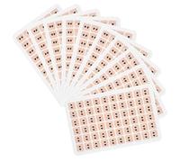 600 Pcs Acupuncture Vaccaria Ear Seeds Disposable Ear Press Seeds Acupuncture Vaccaria Massage Bean Ear Press Patch Use for Ear(10 Sheets)