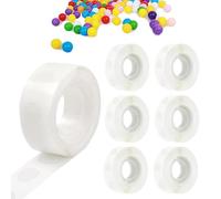 600 Pcs Balloon Glue Dots Double Sided Adhesive Dots,Extra Strong Glue Dots Double Sided,Stickers Glue Points,Balloon Glue Dots for Birthday Party Wedding Xmas Decor DIY Scrapbooking Arts&Crafts Glue