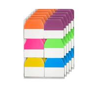 600 PCS Book Tabs,Index Page Markers Tabs,Transparent Colorful Sticky Tabs,Sticky Index Labels Annotation Tab for Office School Home
