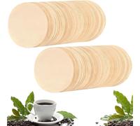 600 Pcs Coffee Filter Papers, 64mm/2.5" Unbleached Coffee Filters Round Replacement Compatible with Aerobie Aeropress Coffee