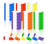 600 Pcs Colored Paper Wristbands Neon Wrist Bands Waterproof Hand Bands for Events Party, 3/4 Inch Lightweight Concert Wristbands Adhesive Wristbands