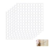 600 Pcs Double Sided Adhesive Tape Stickers, Round Transparent Double Sided Tape, Extra Strong Dots Sticky, Removable Waterproof No Trace Putty Traceless Mounting Adhesive for Photos Wall, Party