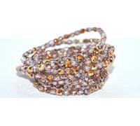 600 pcs Fire Polished Faceted Glass Beads Round, Transparent Light Amethyst 27101 (20210 27101), 3 mm, Glass, Czech Republic