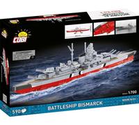 600 PCS HC WWII /4854/ Battleship BISMARCK scale 1:700 (Toy)
