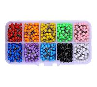 600 PCS Multi-Color Push Pins Map Tacks,1/8 inch Round Head with Stainless Point, 10 Assorted Colors (Each Color 60 PCS) in reconfigurable Container for Bulletin Board, Fabric Marking