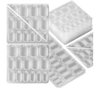 600 Pcs Nail Sticky Tabs in 15 Sizes Double Sided Reusable Nail Stickers Adhesive Pads for Pressing on False Nails