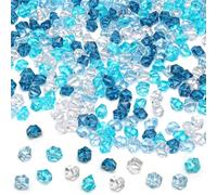 600 Pcs Plastic Diamonds Gems Bulk No Hole, Jewels Treasure Kids Large, Decorative Gemstones Acrylic for DIY Crafts Decoration