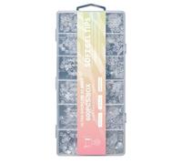 600 Pcs/Set Soft Gels Tips Press On Nails Short Half Tips Clear Nails Tips False Nails Tips for Nails Salons