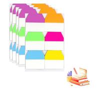600 PCS Sticky Index Tabs,6 Color Sticky Tabs Page Markers,Page Markers Tabs,Tabs Flags Set Writable Sticky Index,Book Tags Stickers for Office,School(Six Colors)