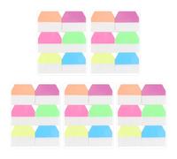 600 PCS Sticky Index Tabs Flags Set, Writable Sticky Book Tabs, Transparent Page Markers Tab, Page Markers Tape Flags for Revision, Books, School Office(Color:Multicolored)