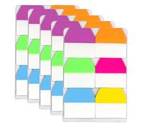 600 PCS Sticky Index Tabs Flags Set, Writable Sticky Index Tabs, Transparent Book Tabs, Medium File Tabs Flag Filing Tabs, Page Markers Tape Flags for School and Office Supplies