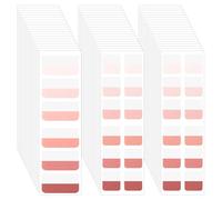600 Pcs Sticky Index Tabs, Sticky Index Tabs, Gradient Repositionable Page Tab Labels, Colored Page Markers Labels for Notebooks Books File Classification (Pink, 2 Sizes, 1 Inch 2 Inch)