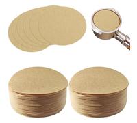 600 Pcs Unbleached Coffee Filter Papers 6.4x6.4 cm Coffee Filters Round Replacement Compatible with Aeropress Coffee and Espresso Makers Filter Papers Unbleached Natural Coffee Filter Paper