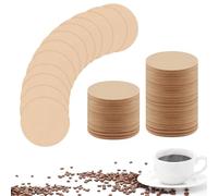 600 PCS Unbleached Coffee Filter Papers, 64mm Natural Replacement Round Coffee Filters Papers Filters Brown Paper for Pour Over, Drip Coffee Makers, French Press