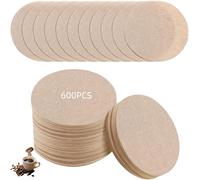 600 PCS Unbleached Coffee Filters,6.4cm/2.5" Coffee Filters Round Replacement Compatible with Aerobie Aeropress Coffee and Espresso Makers