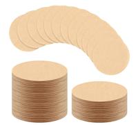 600 Pcs Unbleached Natural Coffee Filter Paper, 6.4cm Round Replacement Compatible with Aerobie Aeropress Coffee and Espresso Makers