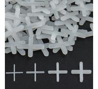 600 PcsTile Spacers 1mm 2mm 2.5mm 3mm, Plastic Cross Tile Spacers and LevellersTile Gaskets Tile Leveling System for Decorative Tiles Fixing Road Mat Grouting Garden Slab Washers